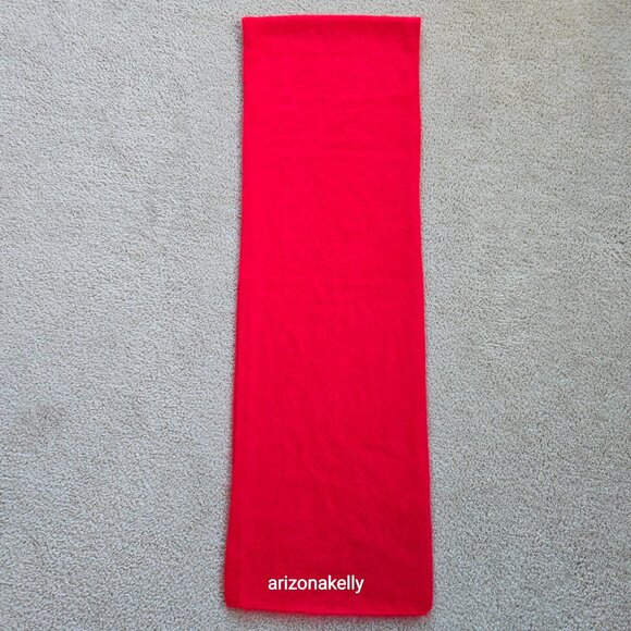 NWOT Banana Republic Wool Cashmere Brushed Scarf Red Sunset - Picture 12 of 16